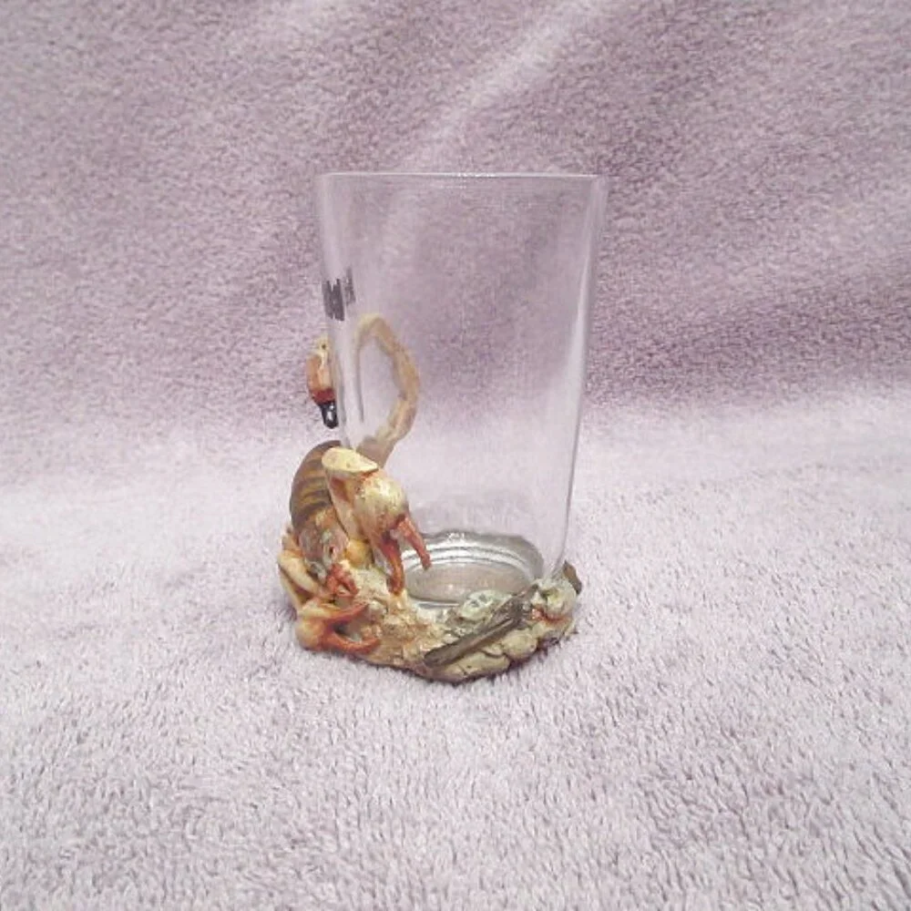 Giant 3D Scorpion Shot Glass Heavy Base Bar Shooter Nevada Western Desert NEW